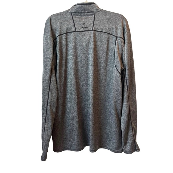 Prana Breathe Men's Orion 1/4 Zip Pullover Heather Gray  Long Sleeve Top Size XL - Picture 7 of 7